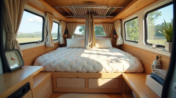 Pourquoi le lit peigne est essentiel pour un van aménagé